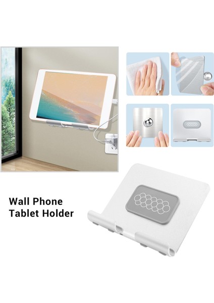 Hava / Pro / Mini Gümüş Gri Için Duvara Montaj Tutucu Yapışkan Duvar Tablet Telefon Tutucu Montaj Standı (Yurt Dışından)