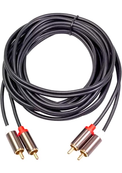 2rca - 2 Rca Erkek - Erkek Ses Kablosu Altın Kaplama Rca Ses Kablosu Ev Sineması Için DVD Tv CD Amplifikatör Ses Kutusu (Yurt Dışından)