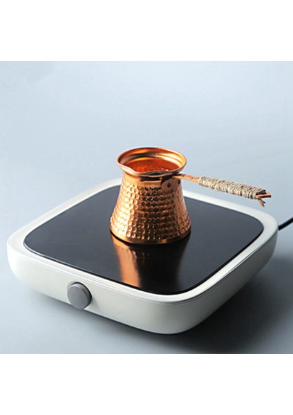 2x Türk Cezve Kahve Makinesi Moka Pot 3 Kişi 200 ml Bakır El Yapımı Yüksek Kaliteli Dekoratif Hediye Aksesuarı (Yurt Dışından)