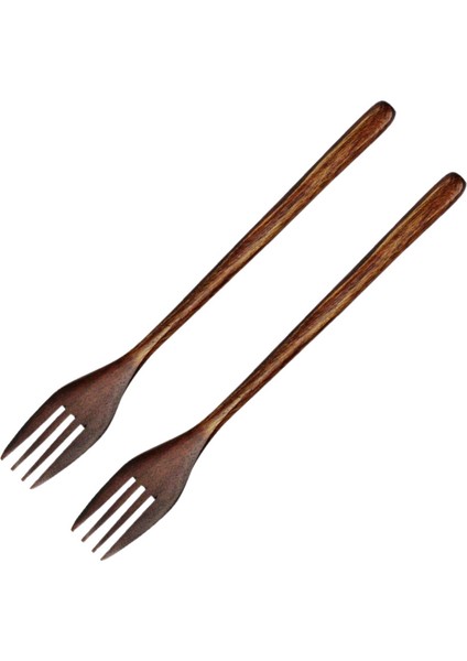 Ahşap Çatallar, 15 Parça Çevre Dostu Japon Ahşap Salata Yemek Çatalı Sofra Yemek Takımı Çocuklar Yetişkinler Için (Halat Yok) (Yurt Dışından)