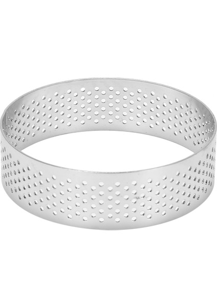 60 Adet Dairesel Tart Yüzükler Delikli Paslanmaz Çelik Meyve Pastası Kiş Kek Mus Kalıp Mutfak Pişirme Kalıp 7 cm (Yurt Dışından)