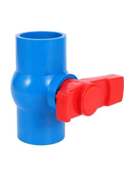 3x 40MM x 40MM Tam Geçişli Kırmızı Kollu Kollu U-Pvc Küresel Vana Mavi (Yurt Dışından)