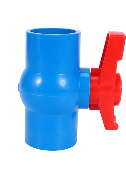 3x 40MM x 40MM Tam Geçişli Kırmızı Kollu Kollu U-Pvc Küresel Vana Mavi (Yurt Dışından)