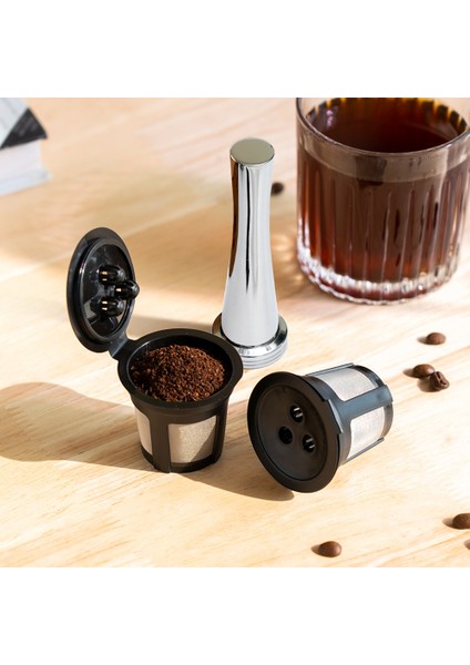 Ξ Ny Ue Zhang 8 Adet Yeniden Kullanılabilir Kahve Kapsülleri Ninja Çift Demlemek Espresso K Fincan Kapsülleri Ninja CFP201 CFP301 Makinesi (Yurt Dışından)