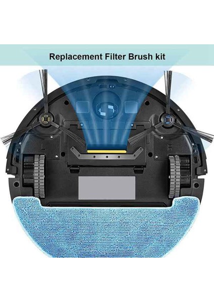 Ξ Ny Ue Zhang V8S X750 X785 V80 Robotik Elektrikli Süpürge Paspas Bezi Için 4 Adet Yedek Parçalar (Yurt Dışından)