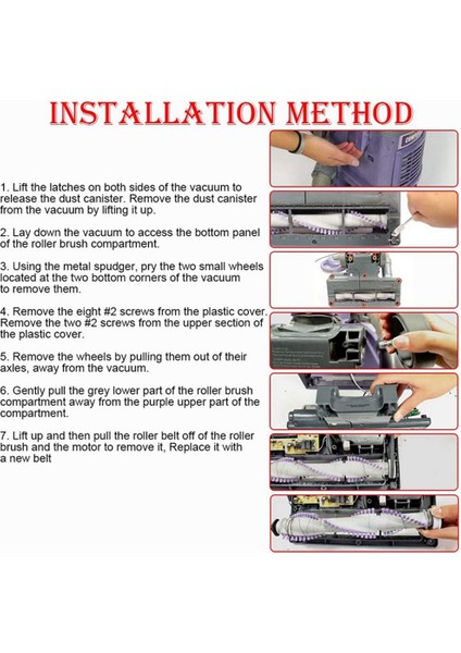 Ξ Ny Ue Zhang NV350 Serisi Için Navigator Lift-Elektrikli Süpürge Için Yedek Kayış Model NV350/ NV351/NV352/NV355 (Yurt Dışından)