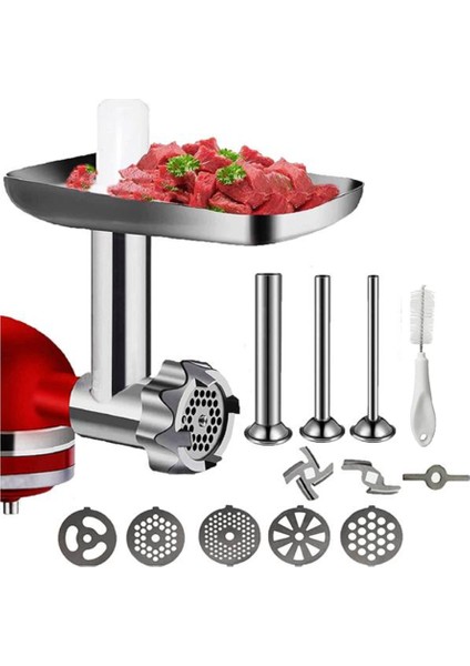 Ξ Ny Ue Zhang Stand Mikser Öğütücü Aksesuarları Sosis Doldurma Tüpleri Kıyma Makinesi Bıçağı Için Metal Gıda Öğütücü Aparatı (Yurt Dışından)