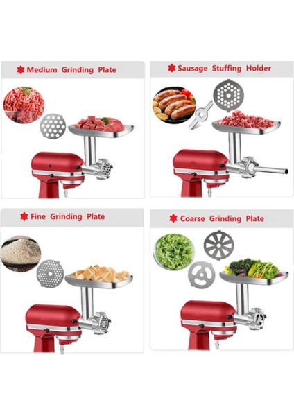 Ξ Ny Ue Zhang Stand Mikser Öğütücü Aksesuarları Sosis Doldurma Tüpleri Kıyma Makinesi Bıçağı Için Metal Gıda Öğütücü Aparatı (Yurt Dışından)