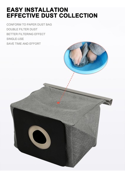Ξ Ny Ue Zhang Yeniden Kullanılabilir 11X10CM Için Lg Için Yıkanabilir Evrensel Elektrikli Süpürge Bezi Toz Torbası (Yurt Dışından)