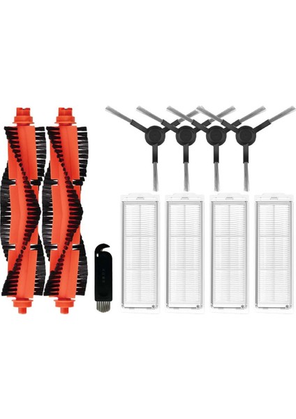 Ξ Ny Ue Zhang Mi Robot Vakum Paspas 2s / Paspas P / Paspas Pro / XMSTJQR2S / STYTJ02YM Yedek Ana Yan Fırça Hepa Filtresi (Yurt Dışından)