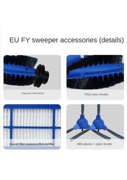 Ξ Ny Ue Zhang Ana Yan Fırça Hepa Filtre Robovac 11SMAX 15C Max G30 30C Max Elektrikli Robot Temizleyici Yedek Yedek Parça (Yurt Dışından)