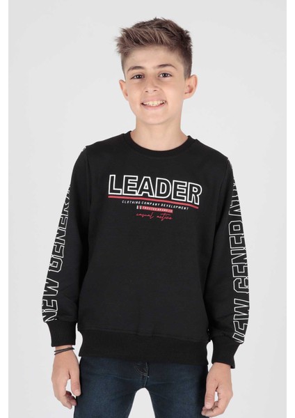 Erkek Çocuk Leader Baskılı Trend Sweatshirt AK15091