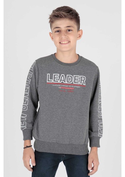 Erkek Çocuk Leader Baskılı Trend Sweatshirt AK15091