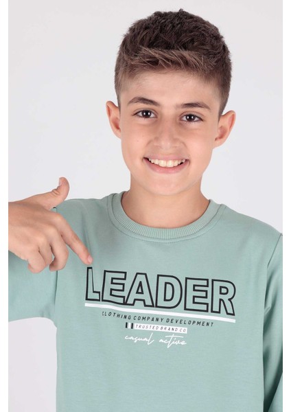 Erkek Çocuk Leader Baskılı Trend Sweatshirt AK15091