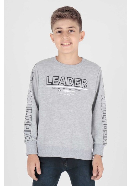 Erkek Çocuk Leader Baskılı Trend Sweatshirt AK15091