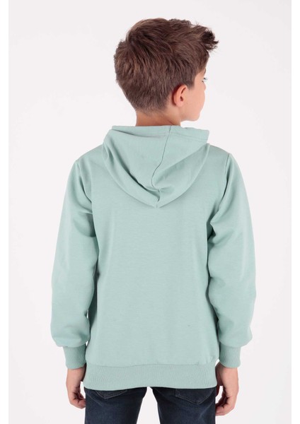 Erkek Çocuk Fermuarlu Kapüşonlu Sweatshirt AK15217