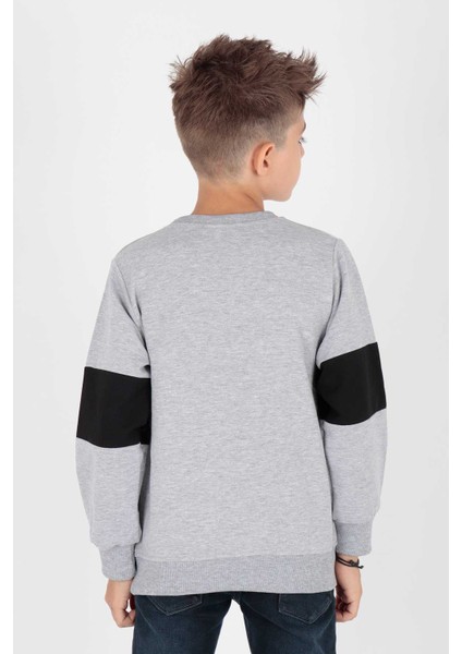 Erkek Çocuk Origami Baskılı Trend Sweatshirt AK15160 fırsatları