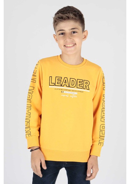 Erkek Çocuk Leader Baskılı Trend Sweatshirt AK15091