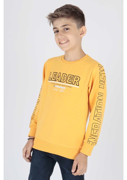 Erkek Çocuk Leader Baskılı Trend Sweatshirt AK15091