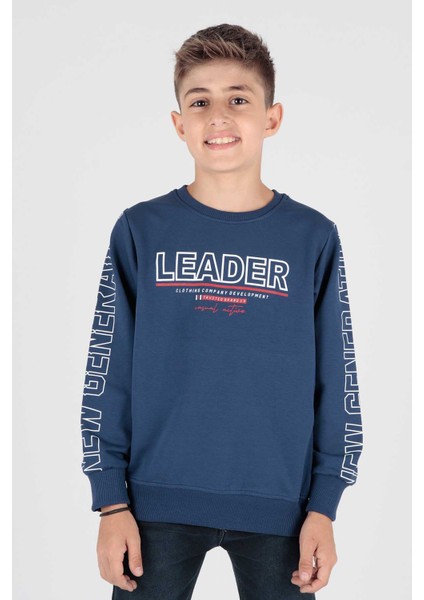 Erkek Çocuk Leader Baskılı Trend Sweatshirt AK15091