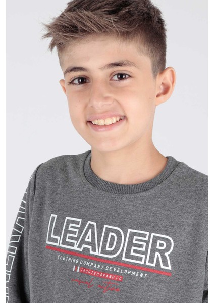 Erkek Çocuk Leader Baskılı Trend Sweatshirt AK15091 fiyatları
