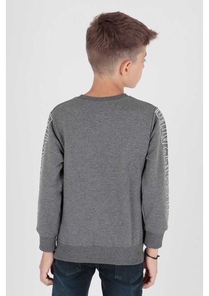 Erkek Çocuk Leader Baskılı Trend Sweatshirt AK15091 modelleri