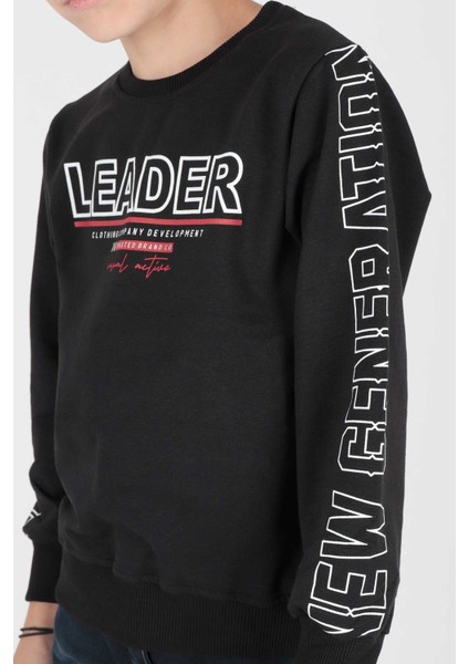 Erkek Çocuk Leader Baskılı Trend Sweatshirt AK15091 modelleri