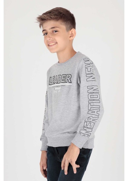 Erkek Çocuk Leader Baskılı Trend Sweatshirt AK15091 fiyatları