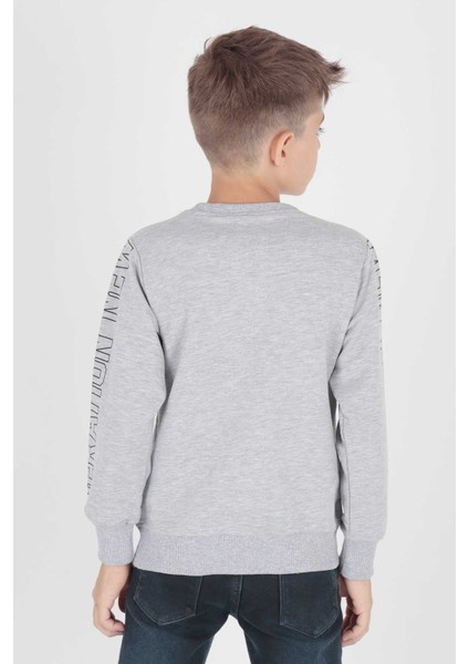 Erkek Çocuk Leader Baskılı Trend Sweatshirt AK15091 fırsatları