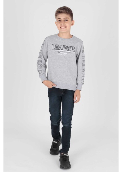 Erkek Çocuk Leader Baskılı Trend Sweatshirt AK15091 indirimleri