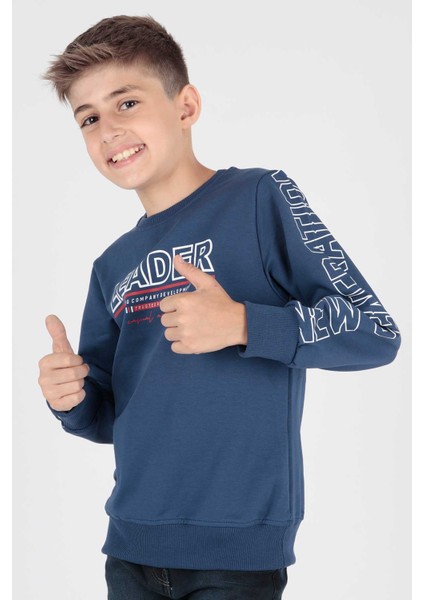 Erkek Çocuk Leader Baskılı Trend Sweatshirt AK15091 modelleri