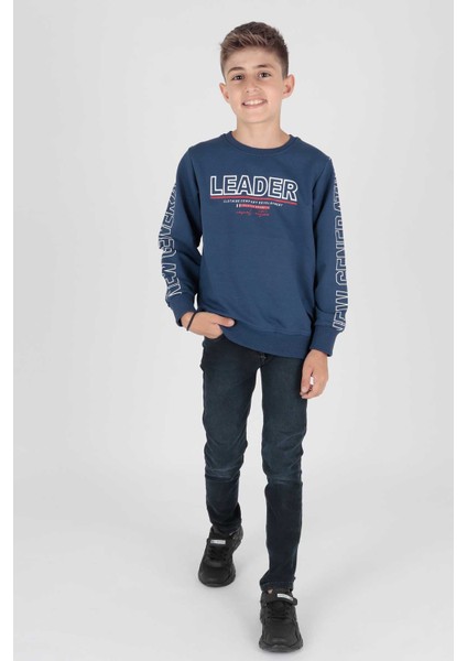 Erkek Çocuk Leader Baskılı Trend Sweatshirt AK15091 indirimleri