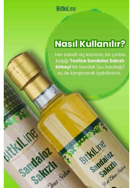 Sandaloz Sakızlı Yeşil Elma Sirkesi Diyet Takviyesi 500ML indirimleri