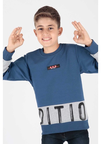 Erkek Çocuk Edition Baskılı Trend Sweatshirt AK15121 fırsatları