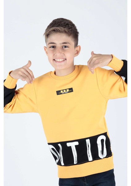 Erkek Çocuk Edition Baskılı Trend Sweatshirt AK15121 fırsatları