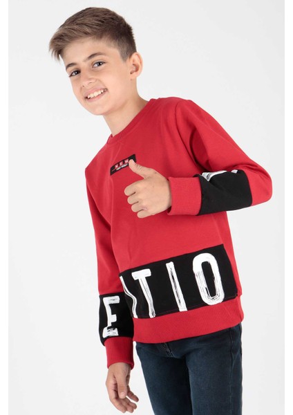 Erkek Çocuk Edition Baskılı Trend Sweatshirt AK15121 fırsatları