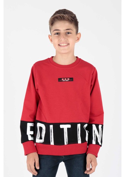 Erkek Çocuk Edition Baskılı Trend Sweatshirt AK15121 fiyatları
