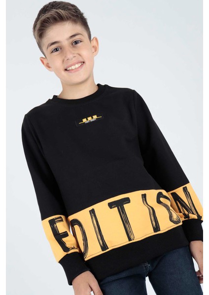 Erkek Çocuk Edition Baskılı Trend Sweatshirt AK15121