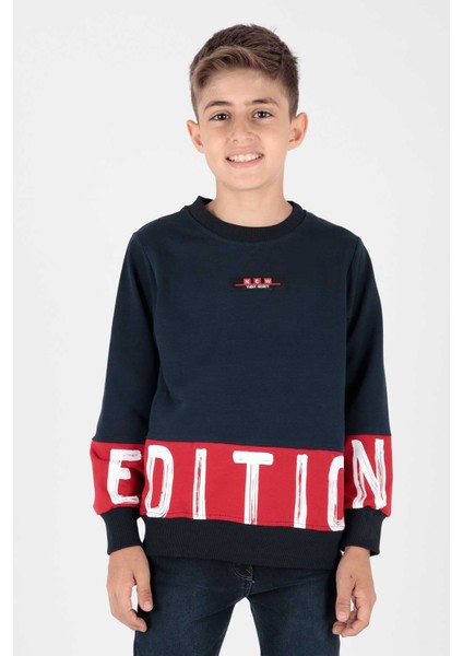 Erkek Çocuk Edition Baskılı Trend Sweatshirt AK15121
