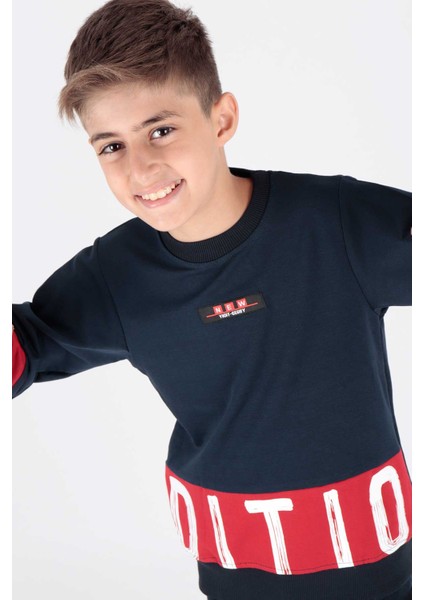 Erkek Çocuk Edition Baskılı Trend Sweatshirt AK15121
