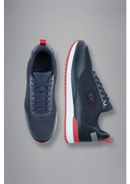 Paul & Shark  Erkek Marka Logolu Rahat Taban Bağıcıklı Lacivert Sneaker 13318004-050