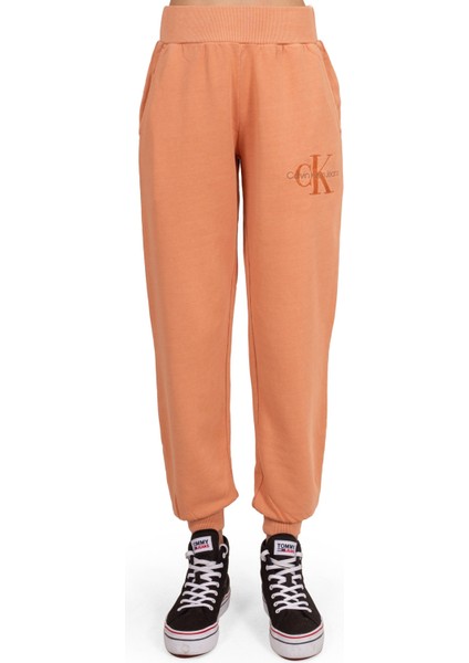 Kadın Pamuklu Logolu Lastikli Normal Bel Pudra Pantolon J20J221921-SEC fiyatları