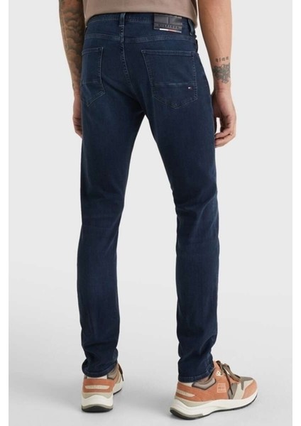 Tommy Hilfiger Erkek Denim Normal Belli Düz Model Günlük Kullanım Mavi Jeans MW0MW15593-1CS