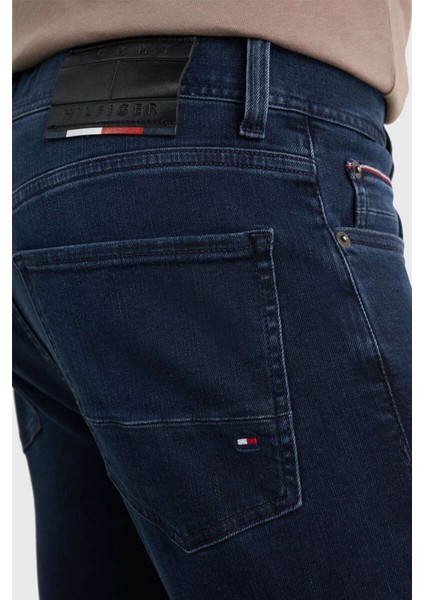 Tommy Hilfiger Erkek Denim Normal Belli Düz Model Günlük Kullanım Mavi Jeans MW0MW15593-1CS