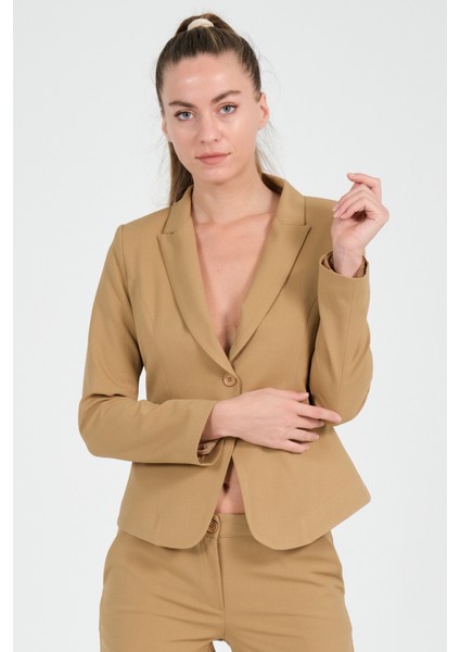 Tek Düğmeli Blazer Ceket