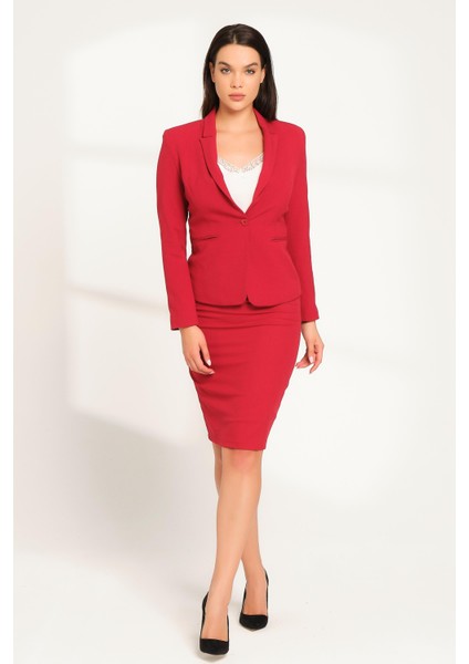 Tek Düğmeli Blazer Ceket
