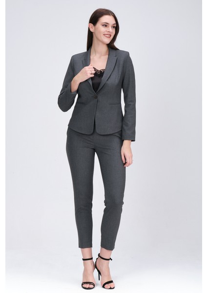 Tek Düğmeli Blazer Ceket