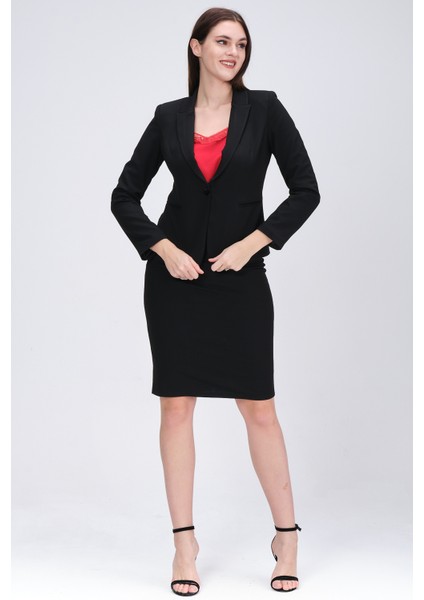 Tek Düğmeli Blazer Ceket