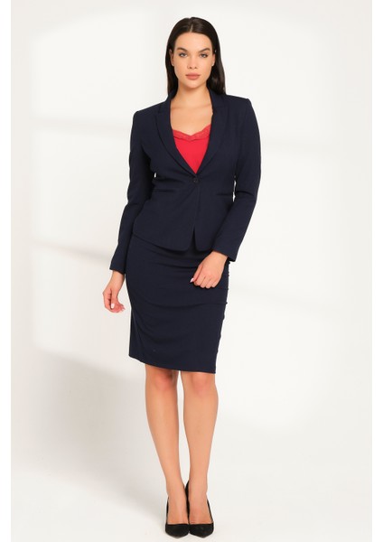 Tek Düğmeli Blazer Ceket