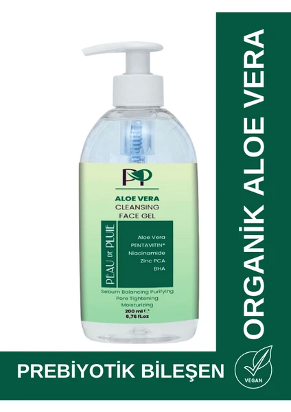 Peau De Pluie Organik Aloe Vera Yüz Yıkama Jeli